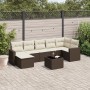 Set sofás de jardín 8 piezas y cojines ratán sintético marrón de , Sofás modulares de exterior - Ref: Foro24-3251630, Precio:...