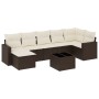 Set sofás de jardín 8 piezas y cojines ratán sintético marrón de , Sofás modulares de exterior - Ref: Foro24-3251630, Precio:...