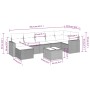 Set sofás de jardín 8 piezas y cojines ratán sintético marrón de , Sofás modulares de exterior - Ref: Foro24-3251630, Precio:...