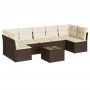 Set sofás de jardín 8 piezas y cojines ratán sintético marrón de , Conjuntos de jardín - Ref: Foro24-3249282, Precio: 492,82 ...