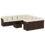 Set de sofás de jardín y cojines 12 pzas ratán sintético marrón de , Conjuntos de jardín - Ref: Foro24-3250262, Precio: 807,6...