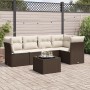 Set sofás de jardín 6 piezas y cojines ratán sintético marrón de , Conjuntos de jardín - Ref: Foro24-3217613, Precio: 402,69 ...