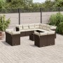 Set de sofás de jardín y cojines 12 pzas ratán sintético marrón de , Conjuntos de jardín - Ref: Foro24-3218523, Precio: 847,8...