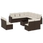 Set de sofás de jardín y cojines 12 pzas ratán sintético marrón de , Conjuntos de jardín - Ref: Foro24-3219133, Precio: 743,3...