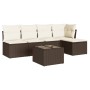 Set sofás de jardín 6 piezas y cojines ratán sintético marrón de , Conjuntos de jardín - Ref: Foro24-3249372, Precio: 331,98 ...