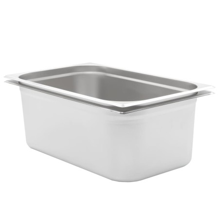 Bandejas Gastronorm 2 unidades GN 1/1 200 mm acero inoxidable de , Cubetas para mesas de vapor - Ref: Foro24-50883, Precio: 7...