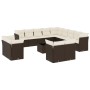 Set sofás de jardín 14 pzas con cojines ratán sintético marrón de , Conjuntos de jardín - Ref: Foro24-3218563, Precio: 981,54...