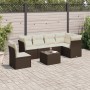 Juego de sofás de jardín 7 piezas con cojines ratán PE marrón de , Conjuntos de jardín - Ref: Foro24-3249552, Precio: 444,81 ...