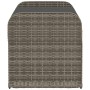 Banco de almacenaje con cojín ratán sintético gris 115x51x52 cm de , Bancos de jardín - Ref: Foro24-365728, Precio: 158,50 €,...