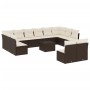 Set de sofás de jardín con cojines 13 piezas ratán PE marrón de , Conjuntos de jardín - Ref: Foro24-3250222, Precio: 799,47 €...