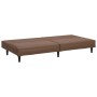 Sofá cama de 2 plazas cuero sintético marrón de , Sofás - Ref: Foro24-375948, Precio: 239,56 €, Descuento: %