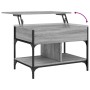 Mesa de centro madera ingeniería metal gris Sonoma 70x50x50 cm de , Mesas de centro - Ref: Foro24-845364, Precio: 73,43 €, De...