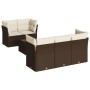 Set sofás de jardín 6 piezas y cojines ratán sintético marrón de , Conjuntos de jardín - Ref: Foro24-3217253, Precio: 393,18 ...