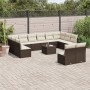 Set de sofás de jardín con cojines 13 piezas ratán PE marrón de , Conjuntos de jardín - Ref: Foro24-3218383, Precio: 794,93 €...