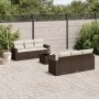 Juego de sofás de jardín 7 piezas con cojines ratán PE marrón de , Conjuntos de jardín - Ref: Foro24-3218703, Precio: 453,02 ...