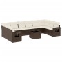 Set de sofás de jardín 11 pzas cojines ratán sintético marrón de , Conjuntos de jardín - Ref: Foro24-3253020, Precio: 687,04 ...