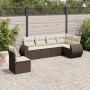 Set sofás de jardín 6 piezas y cojines ratán sintético marrón de , Conjuntos de jardín - Ref: Foro24-3253770, Precio: 432,26 ...
