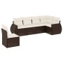 Set sofás de jardín 6 piezas y cojines ratán sintético marrón de , Conjuntos de jardín - Ref: Foro24-3253770, Precio: 432,26 ...
