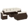 Set de sofás de jardín 9 pzas y cojines ratán sintético marrón de , Conjuntos de jardín - Ref: Foro24-3253990, Precio: 703,88...