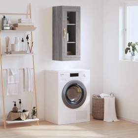 Armario de pared gris Sonoma 34,5x34x90 cm de , Aparadores - Ref: Foro24-828898, Precio: 42,29 €, Descuento: %
