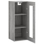 Armario de pared gris Sonoma 34,5x34x90 cm de , Aparadores - Ref: Foro24-828898, Precio: 42,29 €, Descuento: %