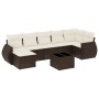 Set sofás de jardín 8 piezas y cojines ratán sintético marrón de , Conjuntos de jardín - Ref: Foro24-3254030, Precio: 510,08 ...