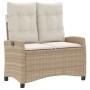 Set de comedor jardín con cojines 4 pzas ratán sintético beige de , Conjuntos de jardín - Ref: Foro24-3277419, Precio: 525,71...