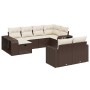 Set de sofás de jardín 10 pzas y cojines ratán sintético marrón de , Conjuntos de jardín - Ref: Foro24-3266243, Precio: 594,2...