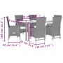 Set comedor de jardín 7 pzas con cojines ratán sintético beige de , Conjuntos de jardín - Ref: Foro24-3277574, Precio: 770,30...