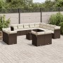 Set sofás de jardín 14 pzas con cojines ratán sintético marrón de , Conjuntos de jardín - Ref: Foro24-3250402, Precio: 1,00 €...