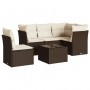 Set sofás de jardín 6 piezas y cojines ratán sintético marrón de , Conjuntos de jardín - Ref: Foro24-3217653, Precio: 402,69 ...