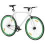 Bicicleta de piñón fijo blanco y verde 700c 59 cm de , Bicicletas - Ref: Foro24-92269, Precio: 266,02 €, Descuento: %