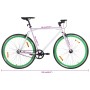Bicicleta de piñón fijo blanco y verde 700c 59 cm de , Bicicletas - Ref: Foro24-92269, Precio: 266,02 €, Descuento: %