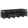 Set comedor de jardín con cojines 15 pzas ratán sintético negro de , Conjuntos de jardín - Ref: Foro24-3210991, Precio: 774,5...