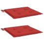 Cojines de silla de jardín 2 uds tela Oxford rojo 40x40x3 cm de , Cojines para sillas y sofás - Ref: Foro24-314014, Precio: 2...