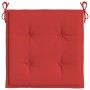 Cojines de silla de jardín 2 uds tela Oxford rojo 40x40x3 cm de , Cojines para sillas y sofás - Ref: Foro24-314014, Precio: 2...