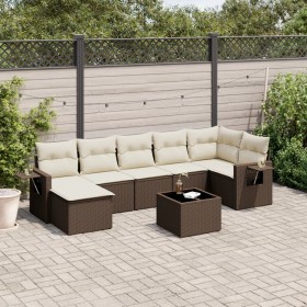 Set sofás de jardín 8 piezas y cojines ratán sintético marrón de , Conjuntos de jardín - Ref: Foro24-3252830, Precio: 500,44 ...