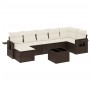 Set sofás de jardín 8 piezas y cojines ratán sintético marrón de , Conjuntos de jardín - Ref: Foro24-3252830, Precio: 500,44 ...