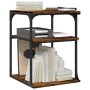 Soporte de impresora 3 niveles roble ahumado 43x48x64 cm de , Soportes para impresoras - Ref: Foro24-842278, Precio: 49,19 €,...