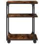 Soporte de impresora 3 niveles roble ahumado 43x48x64 cm de , Soportes para impresoras - Ref: Foro24-842278, Precio: 49,19 €,...