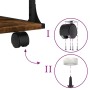 Soporte de impresora 3 niveles roble ahumado 43x48x64 cm de , Soportes para impresoras - Ref: Foro24-842278, Precio: 49,19 €,...