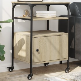 Soporte de impresora 3 niveles roble Sonoma 50x40x76 cm de , Soportes para impresoras - Ref: Foro24-842292, Precio: 77,43 €, ...