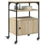 Soporte de impresora 3 niveles roble Sonoma 50x40x76 cm de , Soportes para impresoras - Ref: Foro24-842292, Precio: 77,43 €, ...