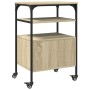 Soporte de impresora 3 niveles roble Sonoma 50x40x76 cm de , Soportes para impresoras - Ref: Foro24-842292, Precio: 77,43 €, ...