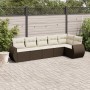 Set sofás de jardín 6 piezas y cojines ratán sintético marrón de , Conjuntos de jardín - Ref: Foro24-3253730, Precio: 432,26 ...