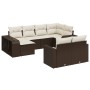Set de sofás de jardín 10 pzas y cojines ratán sintético marrón de , Sofás modulares de exterior - Ref: Foro24-3261293, Preci...