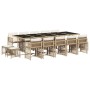 Set comedor de jardín con cojines 15 pzas ratán sintético beige de , Conjuntos de jardín - Ref: Foro24-3211714, Precio: 997,1...