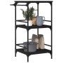 Carrito de cocina madera de ingeniería negro 60,5x50x105 cm de , Carros de cocina y comedor - Ref: Foro24-842336, Precio: 79,...
