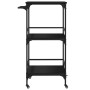 Carrito de cocina madera de ingeniería negro 60,5x50x105 cm de , Carros de cocina y comedor - Ref: Foro24-842336, Precio: 79,...