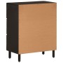 Armarios auxiliares 2 pzas madera maciza mango negro 60x33x75cm de , Aparadores - Ref: Foro24-3206283, Precio: 300,25 €, Desc...